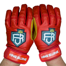 Load image into Gallery viewer, WRAP AROUND CUFF BATTING GLOVES RED