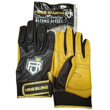 Load image into Gallery viewer, SHORT CUFF BATTING GLOVES BLACK