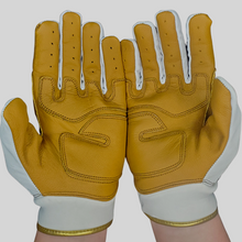 Load image into Gallery viewer, SHORT CUFF BATTING GLOVES WHITE