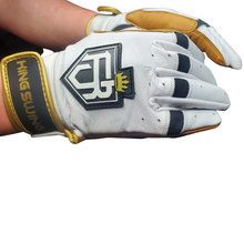 Load image into Gallery viewer, SHORT CUFF BATTING GLOVES WHITE
