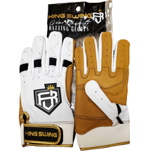 Load image into Gallery viewer, SHORT CUFF BATTING GLOVES WHITE