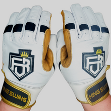 Load image into Gallery viewer, SHORT CUFF BATTING GLOVES WHITE