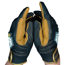 Load image into Gallery viewer, SHORT CUFF BATTING GLOVES BLACK