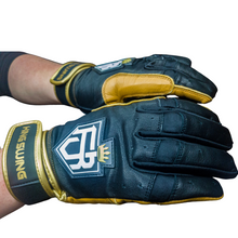 Load image into Gallery viewer, WRAP AROUND CUFF BATTING GLOVES BLACK