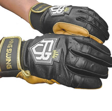 Load image into Gallery viewer, SHORT CUFF BATTING GLOVES BLACK