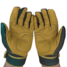 Load image into Gallery viewer, WRAP AROUND CUFF BATTING GLOVES BLACK