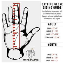 Load image into Gallery viewer, WRAP AROUND CUFF BATTING GLOVES RED &amp; WHITES
