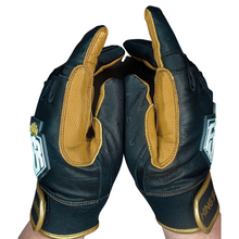 Load image into Gallery viewer, SHORT CUFF BATTING GLOVES BLACK
