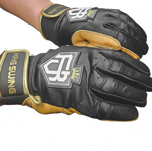 SHORT CUFF BATTING GLOVES BLACK