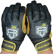 Load image into Gallery viewer, SHORT CUFF BATTING GLOVES BLACK
